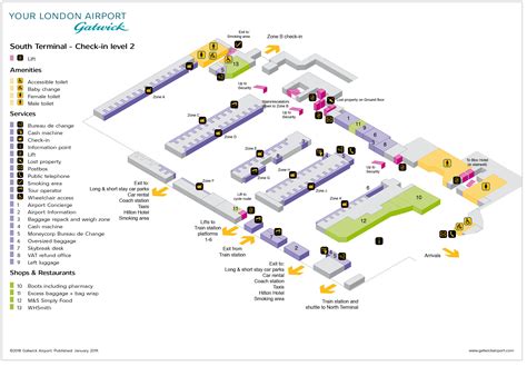 gatwick airport layout map.